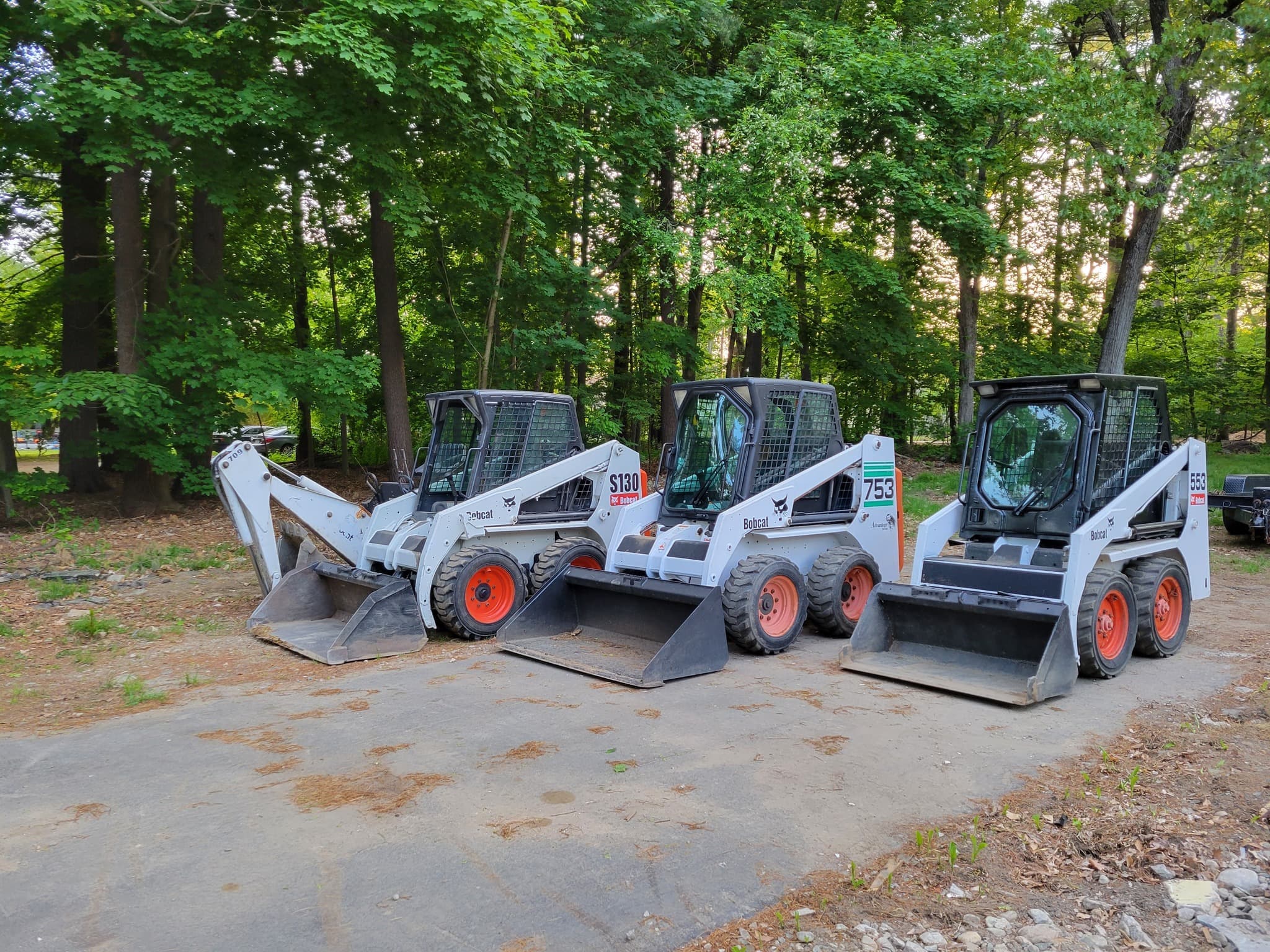 Bobcat compact equipment used for excavation and landscaping work